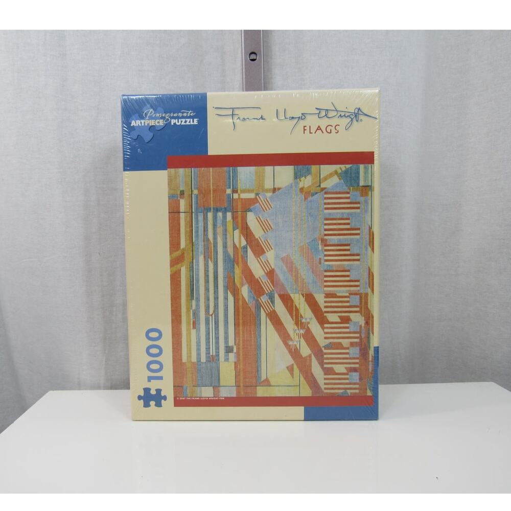 Brand NEW Frank Lloyd Wright July Fourth 1927 Puzzle 1000 Piece FLAGS